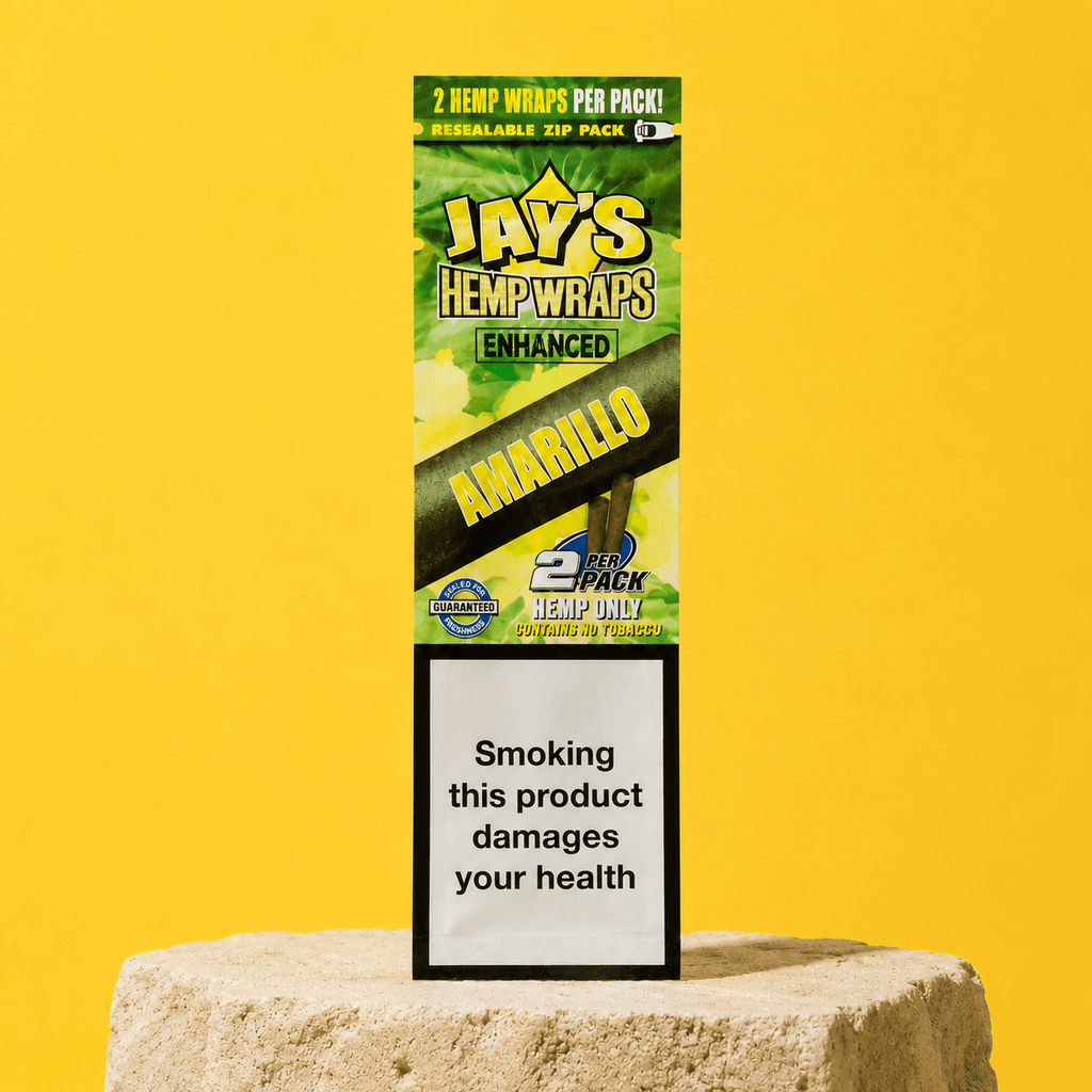 Juicy Jay's Hemp Wrap Enhanced Amarillo 2pk | Shisha Glass