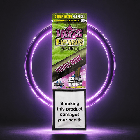 Juicy Jay's Hemp Wrap Enhanced Purple Wave 2pk | Shisha Glass