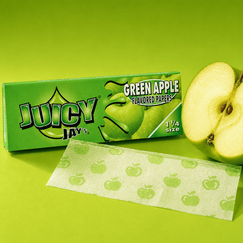 Juicy Jay's Trip Green 1 1/4 Paper | Shisha Glass