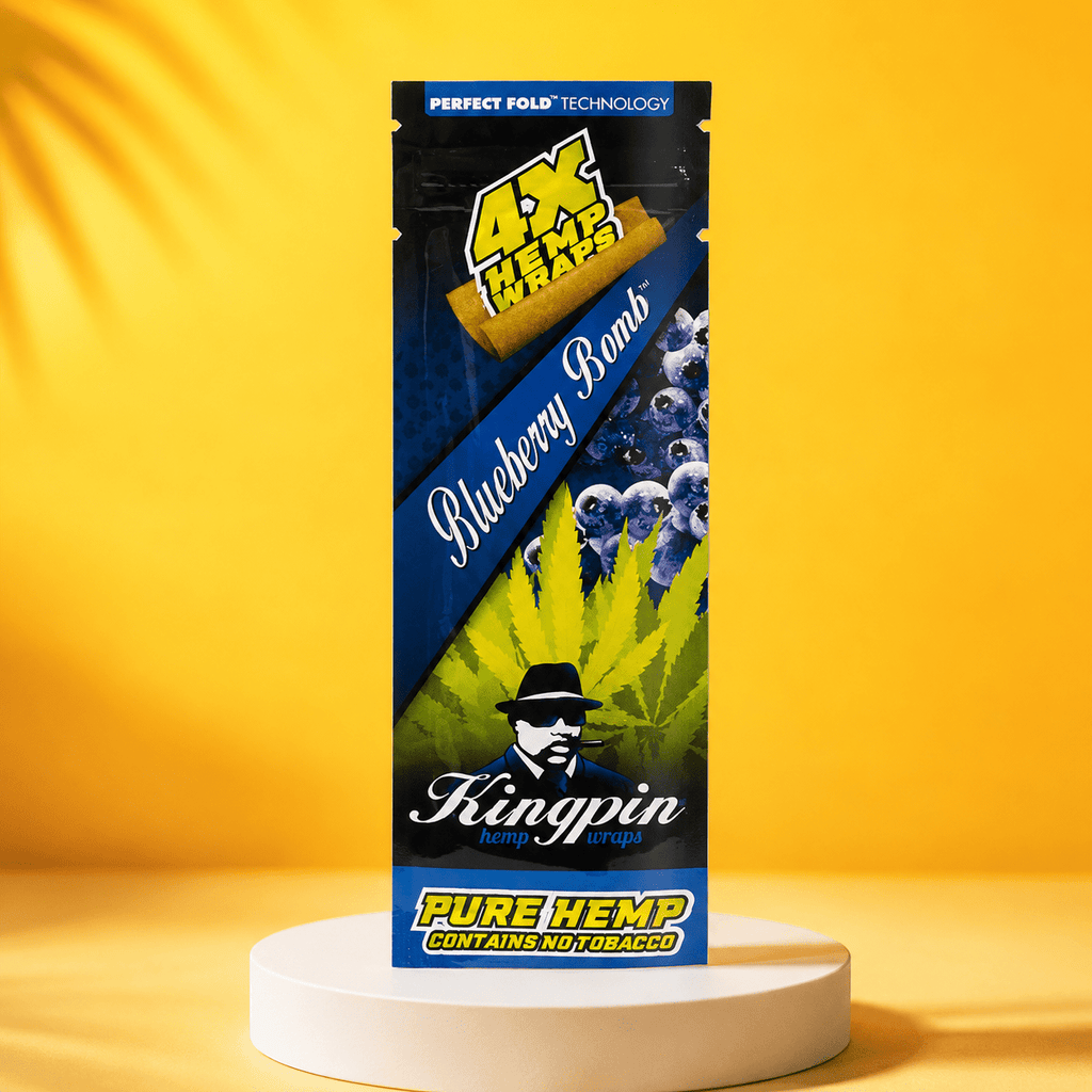 Kingpin Hemp Blueberry Bomb 4pk | Shisha Glass