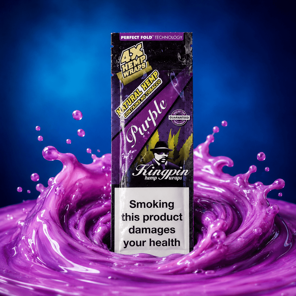Kingpin Hemp Purple 4pc | Shisha Glass