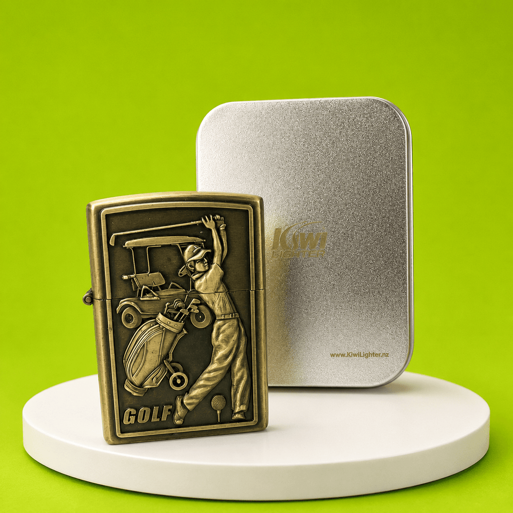 Kiwi Lighter Mr Golf | Shisha Glass
