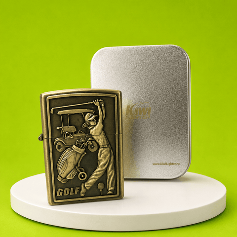 Kiwi Lighter Mr Golf | Shisha Glass
