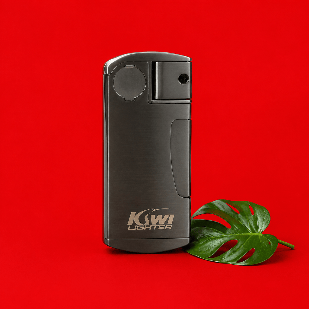 Kiwi Lighter Self-Light Metal Smoking Pipe | Shisha Glass