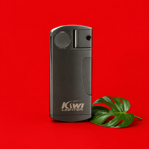 Kiwi Lighter Self-Light Metal Smoking Pipe | Shisha Glass