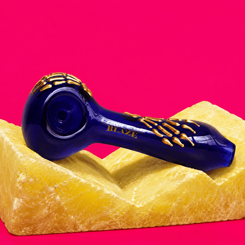 Lawless Blaze Skeleton Glass Smoking Pipe | Shisha Glass