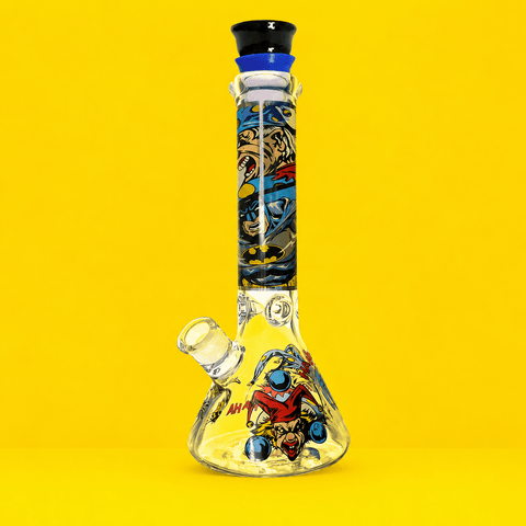 Lawless Comic Beaker Base Glass Waterpipe With Ice Catcher 32cm | Shisha Glass