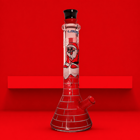 Lawless Santa Beaker Base Glass Waterpipe 32cm | Shisha Glass