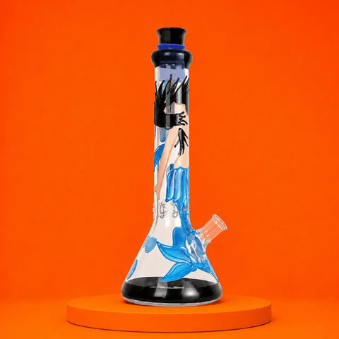 Mermaid Beaker Base Glass Waterpipe With Ice Catcher 27cm | Shisha Glass