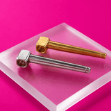 Metal Billiard Hand Pipe 9.8cm 6508 | Shisha Glass