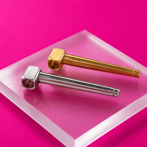 Metal Billiard Hand Pipe 9.8cm 6508 | Shisha Glass