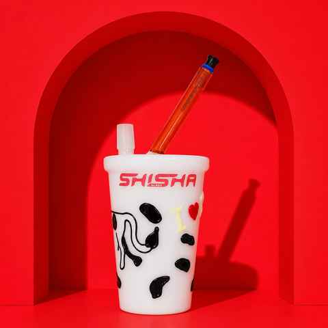Milkshake Cup Glass Waterpipe 20.5cm | Shisha Glass