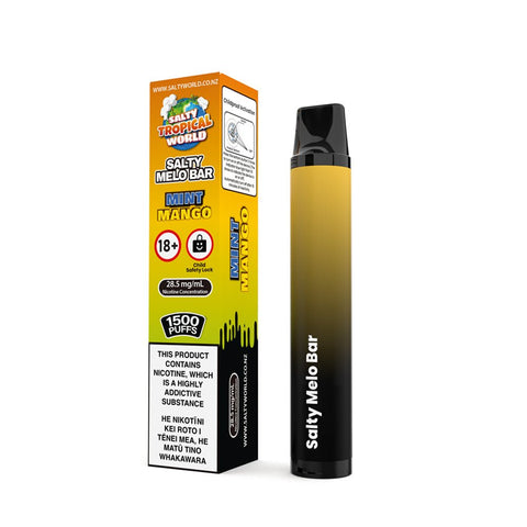 Mint Mango - Salty MELO Bar Disposable Vape 28.5mg/ml | Shisha Glass