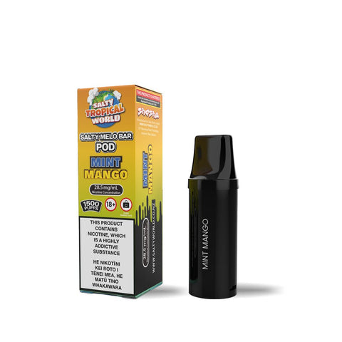 Mint Mango - Salty MELO Bar Replacement Pod 28.5mg/ml | Shisha Glass