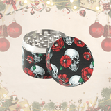 NBT Aluminum Skull Flower Grinder 50mm 4xParts | Shisha Glass