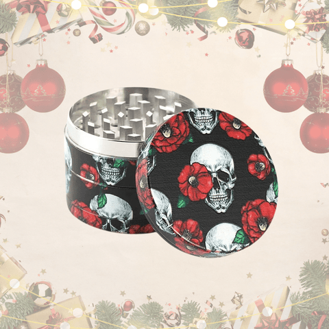 NBT Aluminum Skull Flower Grinder 50mm 4xParts | Shisha Glass