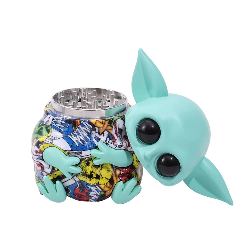 NBT Baby Yoda (Alien) Grinder 3pcs | Shisha Glass