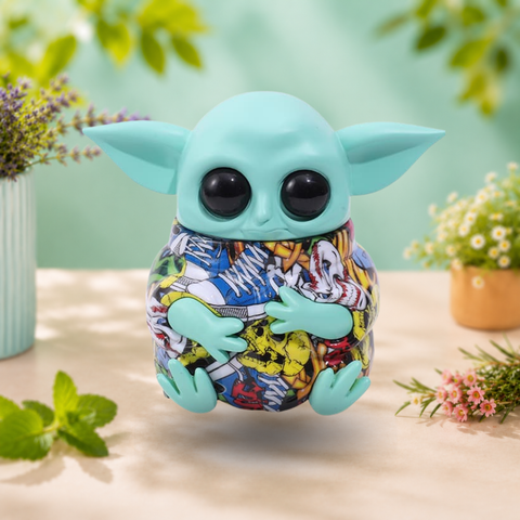 NBT Baby Yoda (Alien) Grinder 3pcs | Shisha Glass