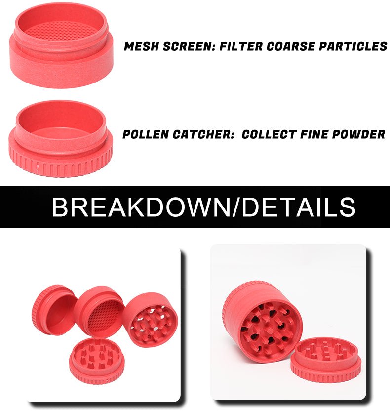 NBT Biodegradable Grinder BW09 55mm 4pcs | Shisha Glass