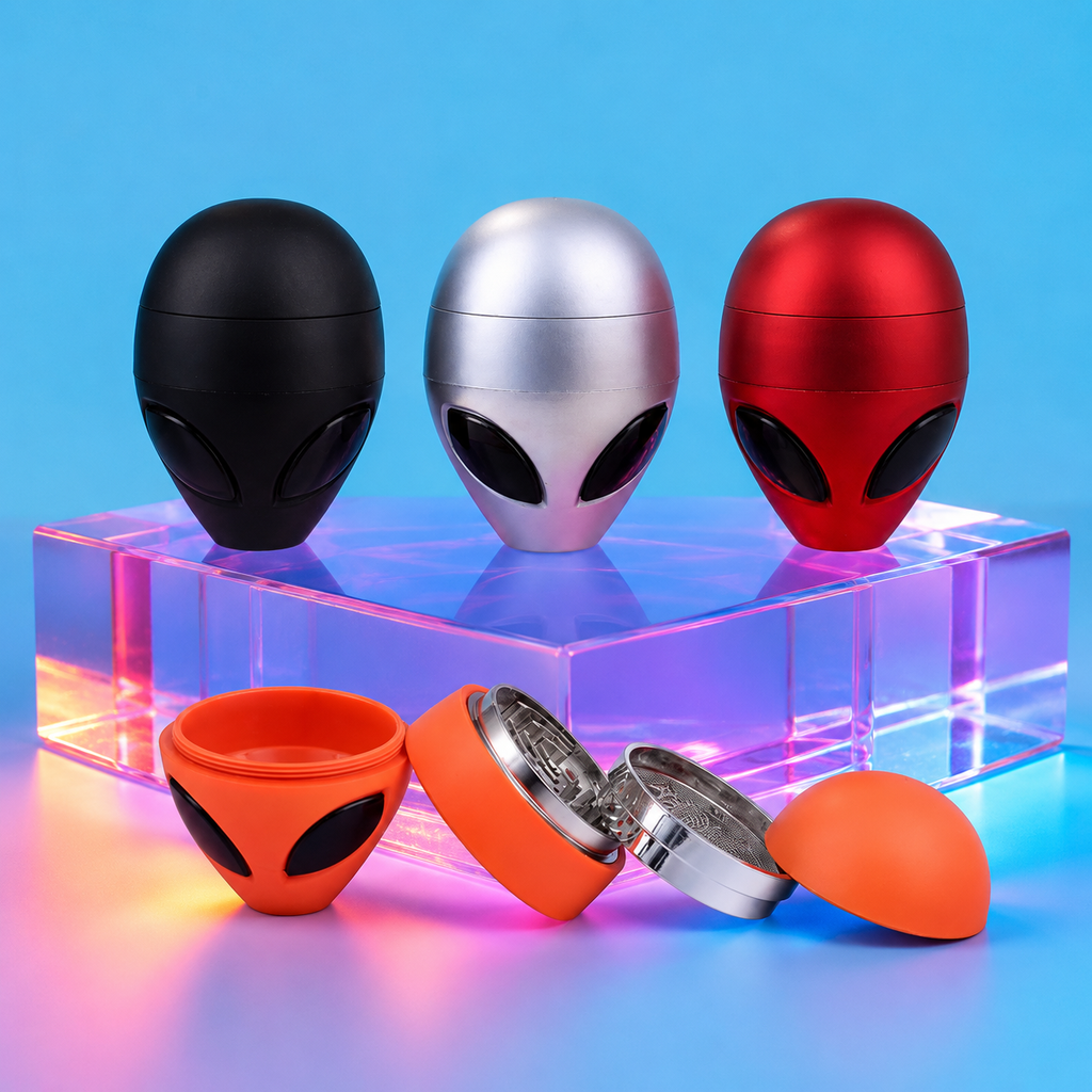 NBT Fantasy Alien Grinder 50mm 4xParts | Shisha Glass