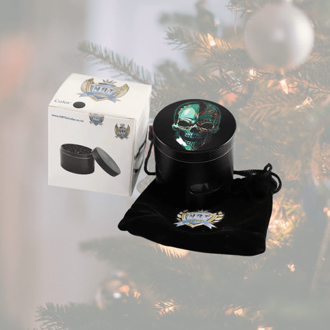 NBT Green Skull Grinder 4xParts | Shisha Glass