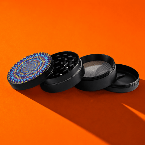 NBT Hypno Pattern Grinder 4xParts JL-395 | Shisha Glass