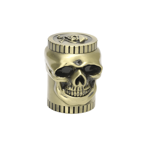 NBT Metal Smiling Skull Grinder 53mm 3xParts | Shisha Glass