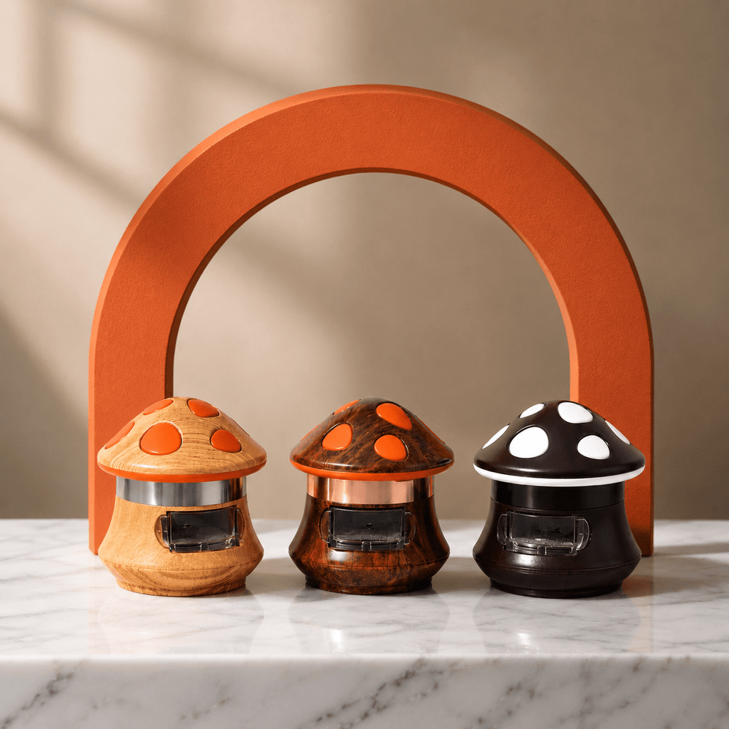 NBT Mushroom BW3 Grinder 75mm 4pcs | Shisha Glass