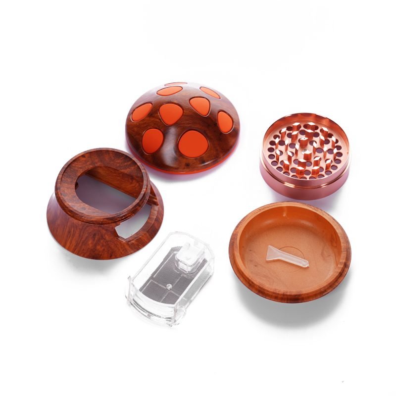 NBT Mushroom BW3 Grinder 75mm 4pcs | Shisha Glass