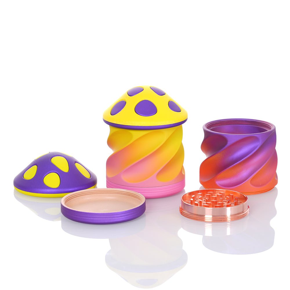 NBT Mushroom BW4 Grinder 75mm 4pcs | Shisha Glass
