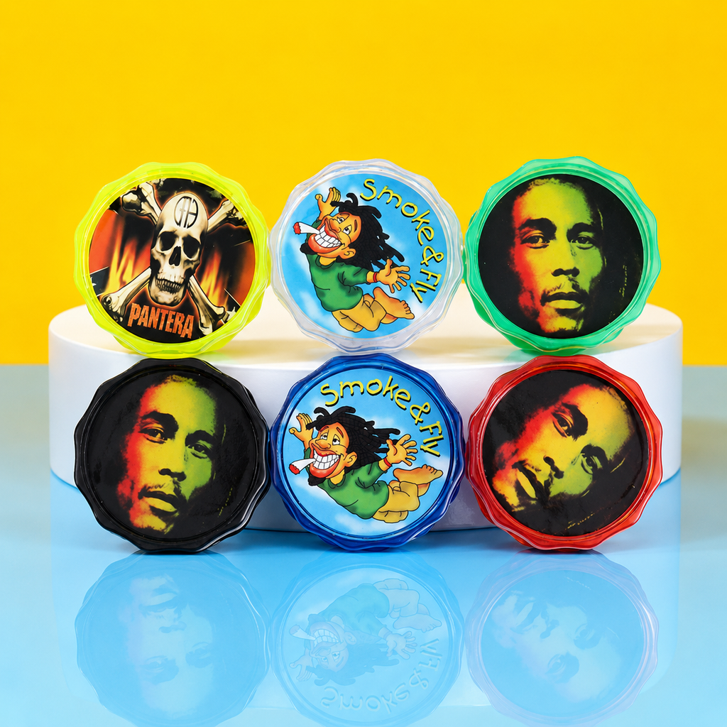 NBT Plastic Grinder Bob Marley 2pcs | Shisha Glass