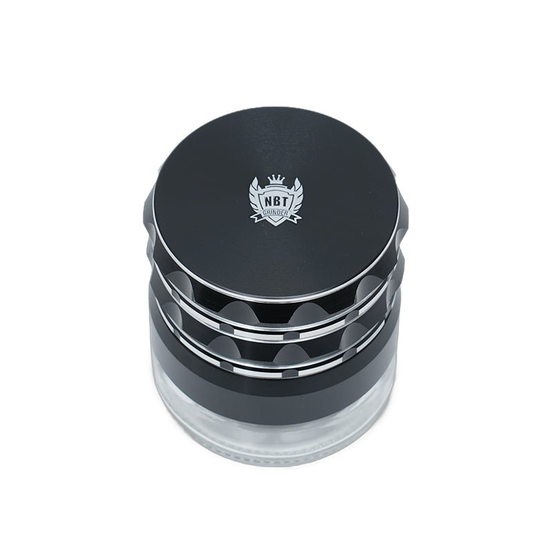 NBT Scarlet Aluminum grinder with container 63mm 4X Parts | Shisha Glass