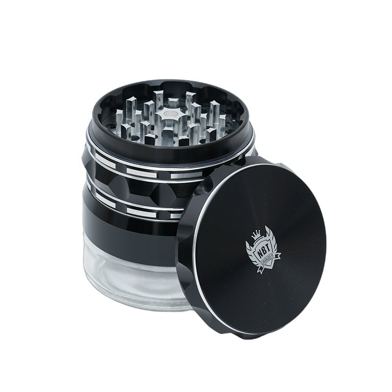 NBT Scarlet Aluminum grinder with container 63mm 4X Parts | Shisha Glass