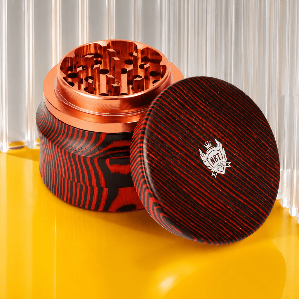 NBT Woody Metal Grinder 63mm 4xParts | Shisha Glass
