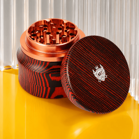 NBT Woody Metal Grinder 63mm 4xParts | Shisha Glass