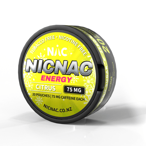NicNac Citrus Caffeine Pouch | Shisha Glass