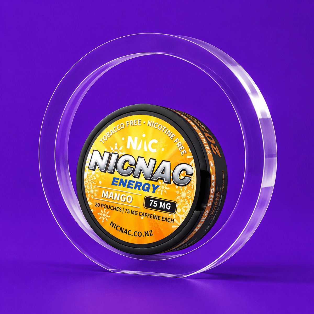 NicNac Mango Caffeine Pouch | Shisha Glass