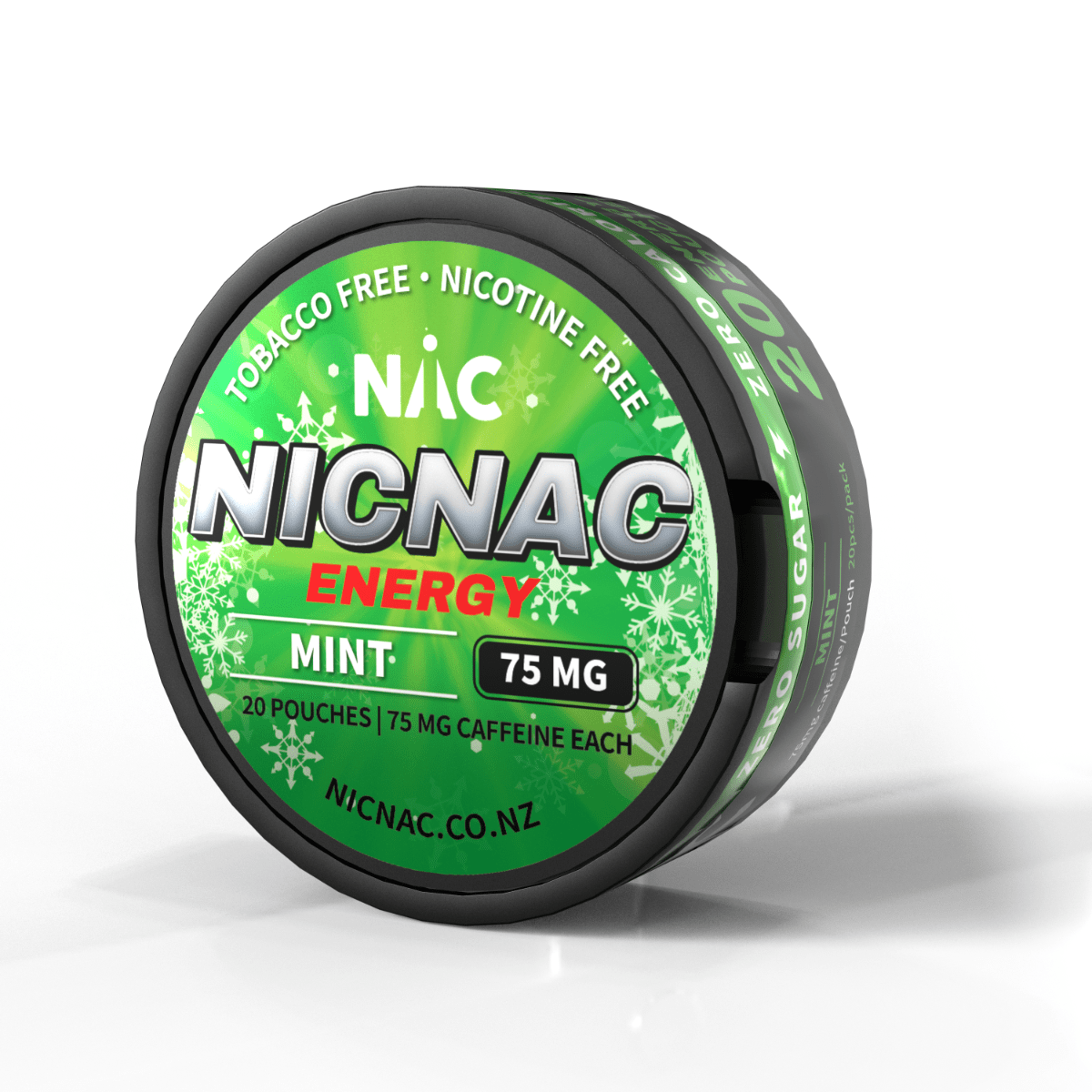 NicNac Mint Caffeine Pouch | Shisha Glass