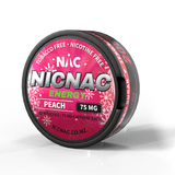 NicNac Peach Caffeine Pouch | Shisha Glass