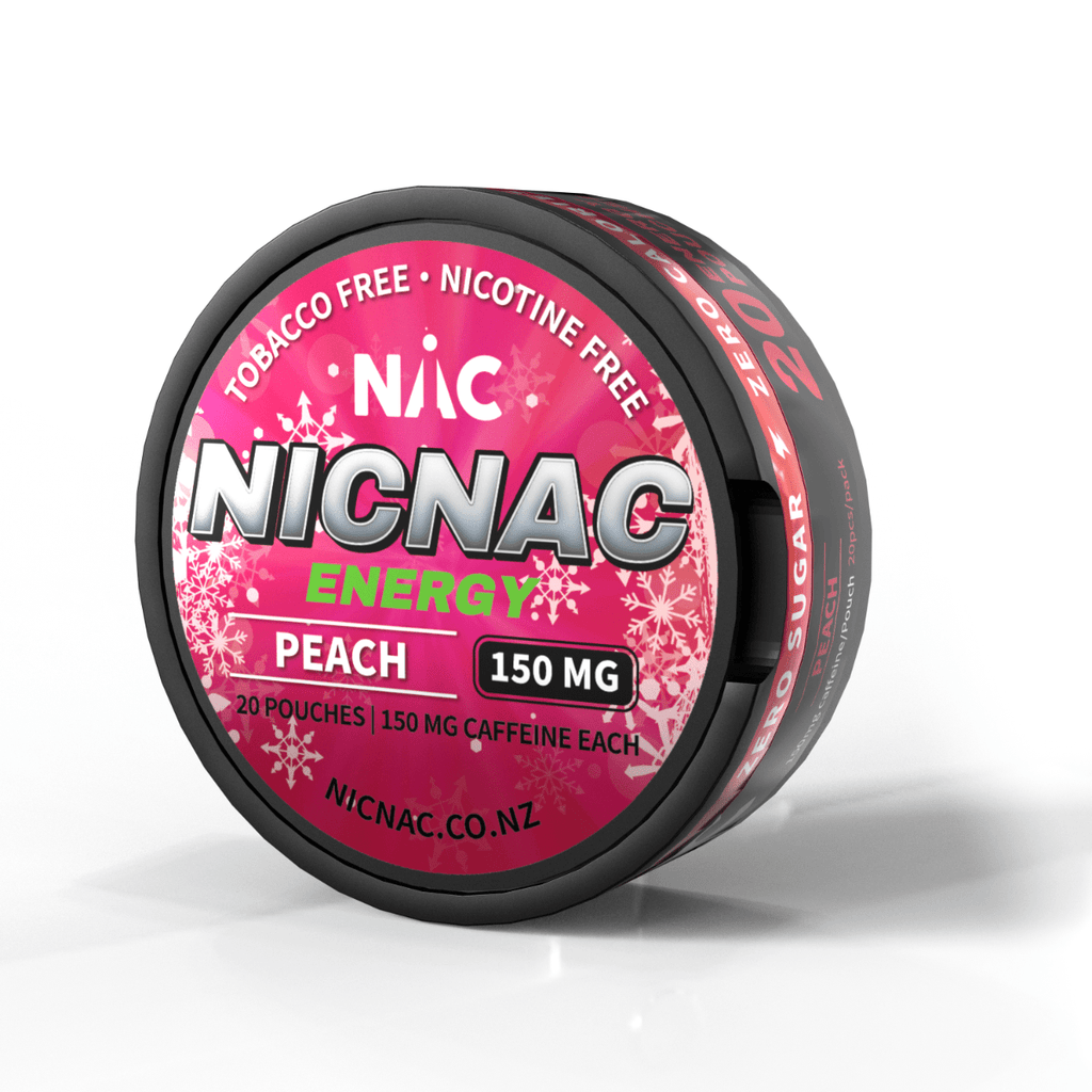 NicNac Peach Caffeine Pouch | Shisha Glass