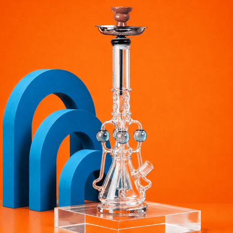 Pyramid V2 Glass Waterpipe with Percolator 55cm | Shisha Glass