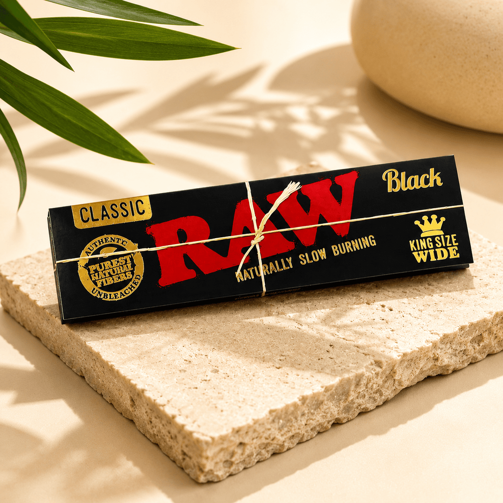 RAW CLASSIC BLACK King Size Papers | Shisha Glass
