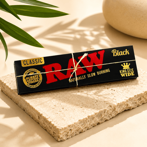 RAW CLASSIC BLACK King Size Papers | Shisha Glass