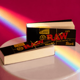 RAW CLASSIC BLACK Unrefined Tips - 50 Tips | Shisha Glass