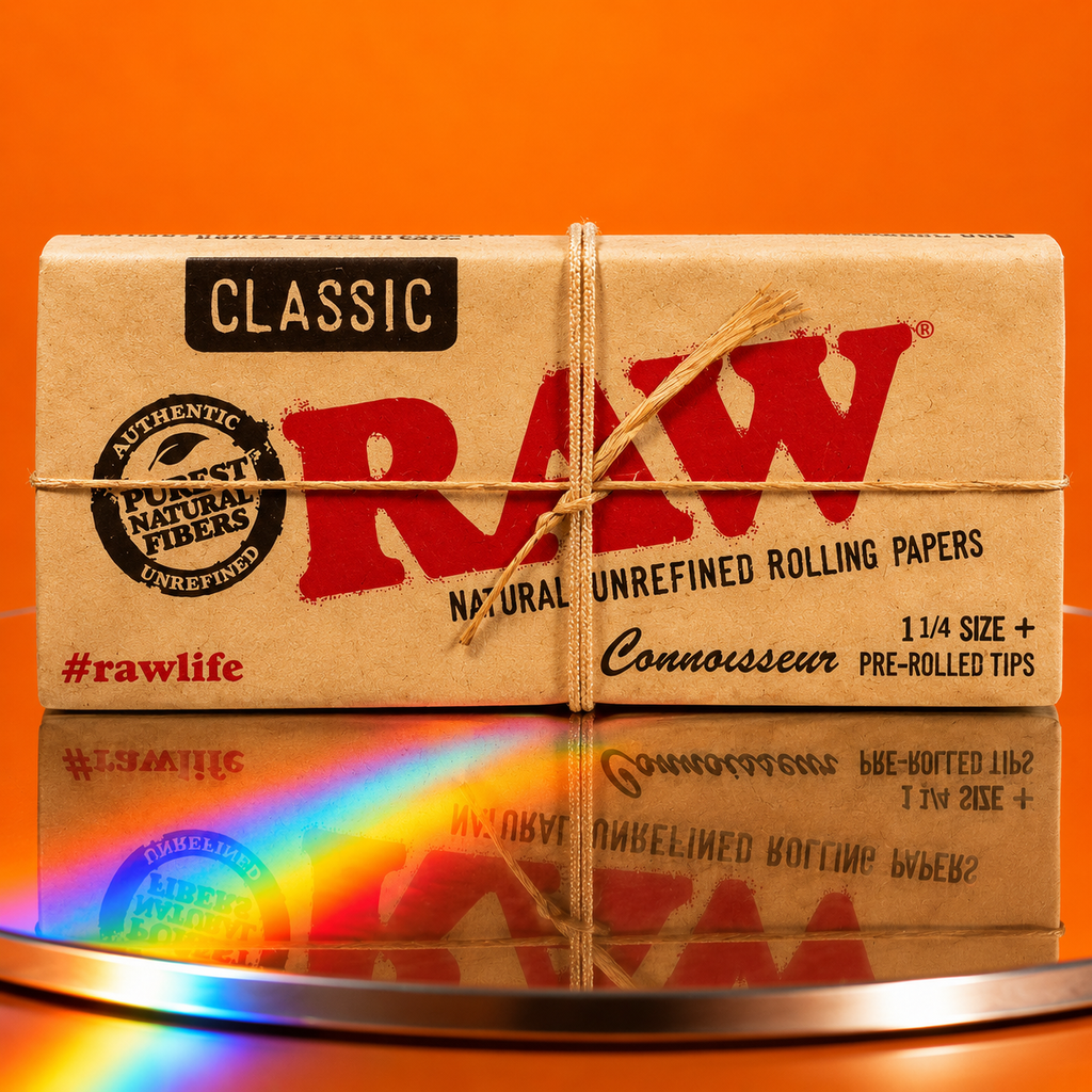 RAW Classic Connoisseur 1 1/4 with Pre-rolled Tips | Shisha Glass