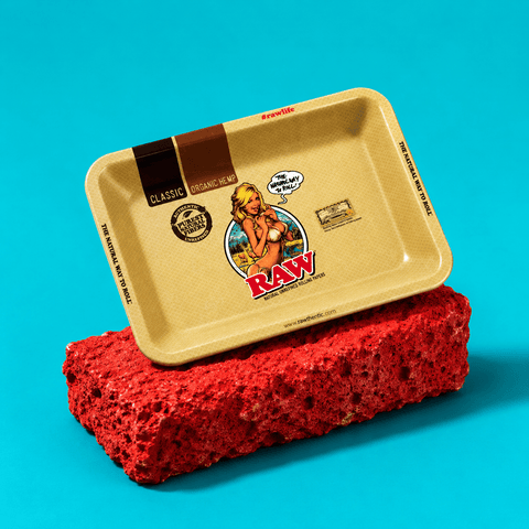 RAW Girl Rolling Tray (Mini) | Shisha Glass