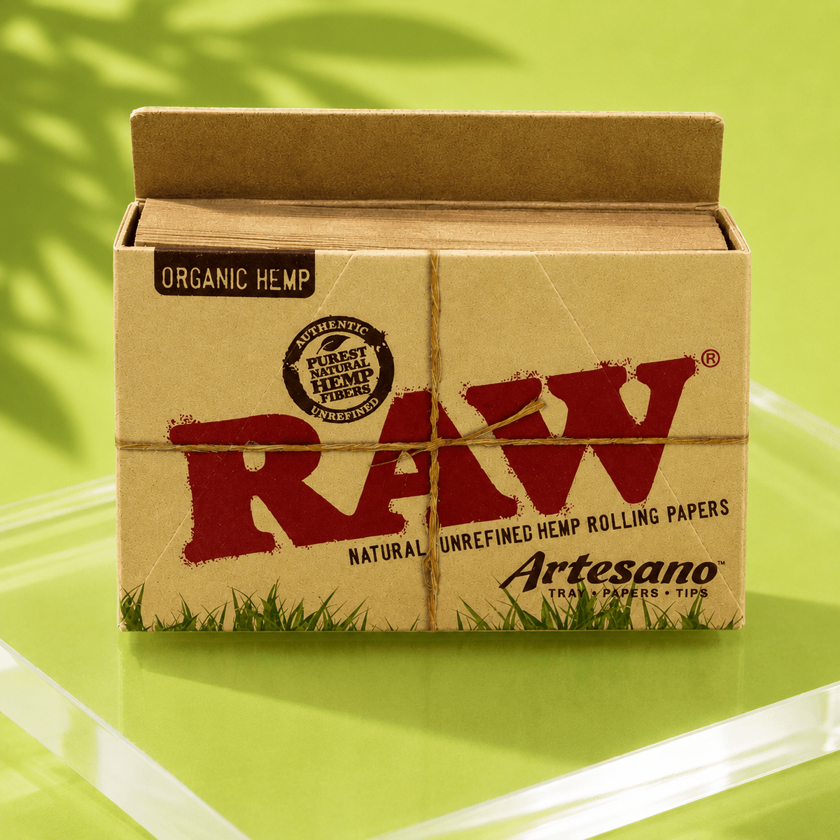 RAW Organic Artesano 1 1/4 Paper + Tip | Shisha Glass