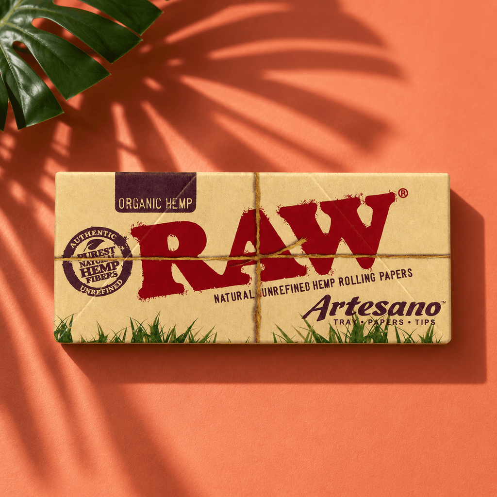 RAW Organic Artesano King Size With Papers + Tips | Shisha Glass