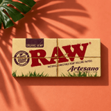 RAW Organic Artesano King Size With Papers + Tips | Shisha Glass