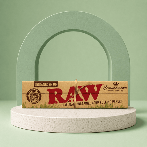 RAW Organic Hemp Connoisseur Kingsize Slim | Shisha Glass